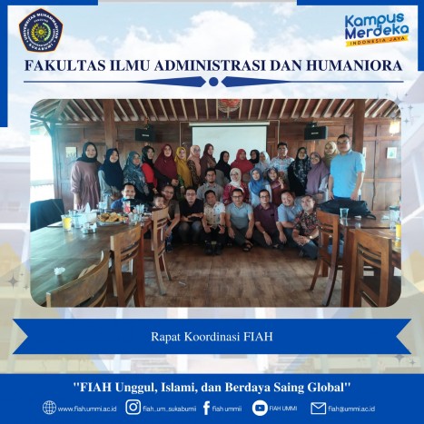 FIAH Lecturer Coordination Meeting, Preparation for Even Semester Academic Year 2022/2023. FIAH Lecturer Coordination Meeting, Preparation for Even Semester Academic Year 2022/2023.