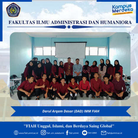 FIAH Muhammadiyah Student Association Darul Arqam FIAH Muhammadiyah Student Association Darul Arqam