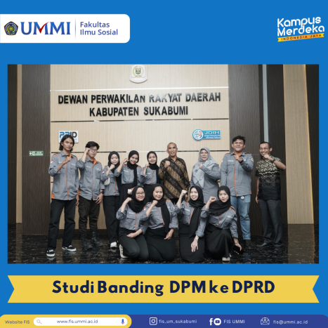 The Student Representative Council of Universitas Muhammadiyah Sukabumi's Faculty of Social Sciences conducted a comparative study visit to Sukabumi Regency's DPRD The Student Representative Council of Universitas Muhammadiyah Sukabumi's Faculty of Social Sciences conducted a comparative study visit to Sukabumi Regency's DPRD
