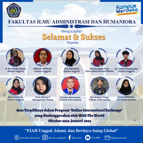 Selected in Online International Exchange Program Selected in Online International Exchange Program